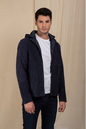 Chaqueta de cuero doble faz