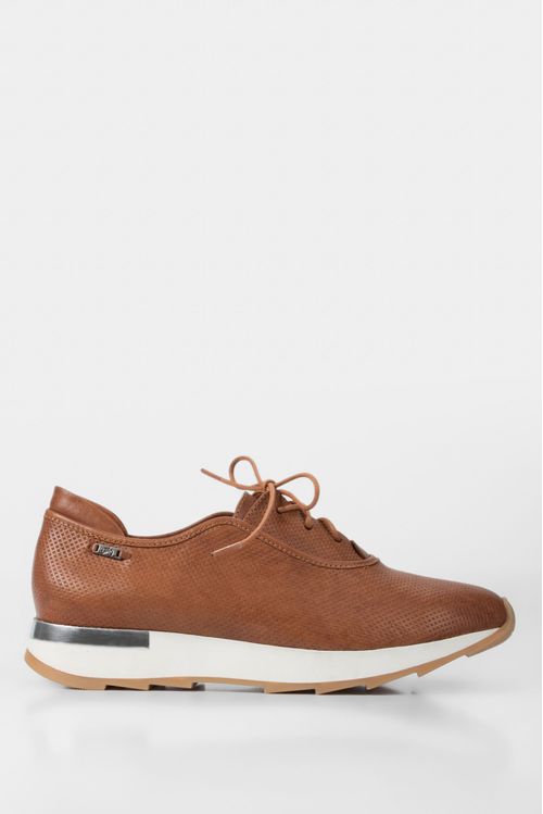 Zapatos cordón de cuero suela deportiva