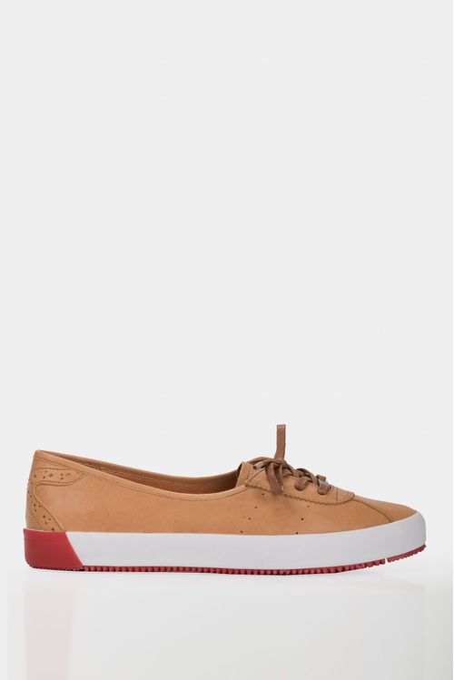 Sneakers planos atenas de cuero para mujer casual