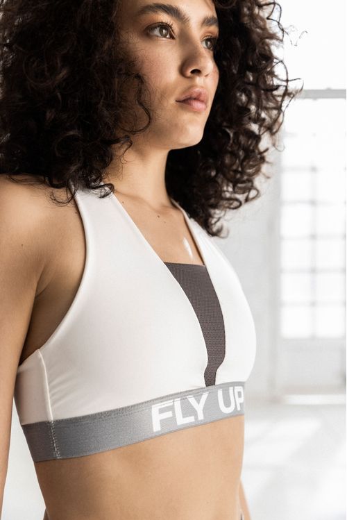 Top corto para mujer deportivo Aireo tejido de punto