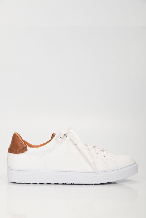 Sneakers casual de cuero combinados