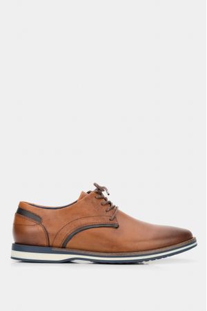 Zapatos povedro de cuero con cordón