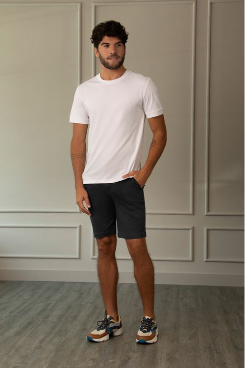 Bermuda semifit caruso para hombre casual deportiva