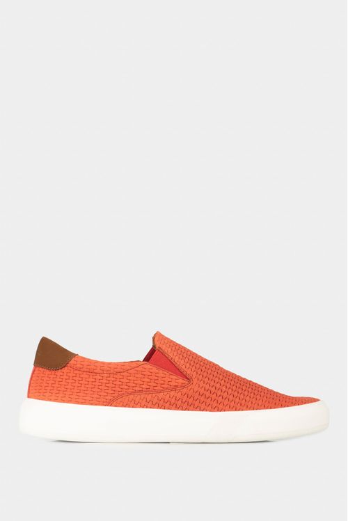 Mocasines deportivos de cuero para hombre grabado