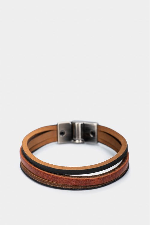 Pulsera de cuero liso