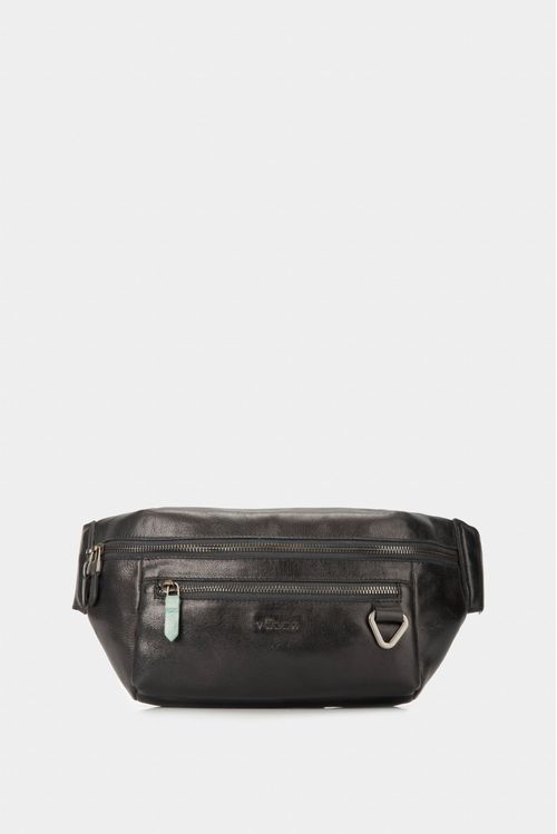 Cangurera tivoli de cuero para hombre reata en nylon