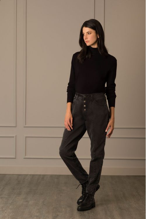 Jean fresa en denim para mujer tipo baggy