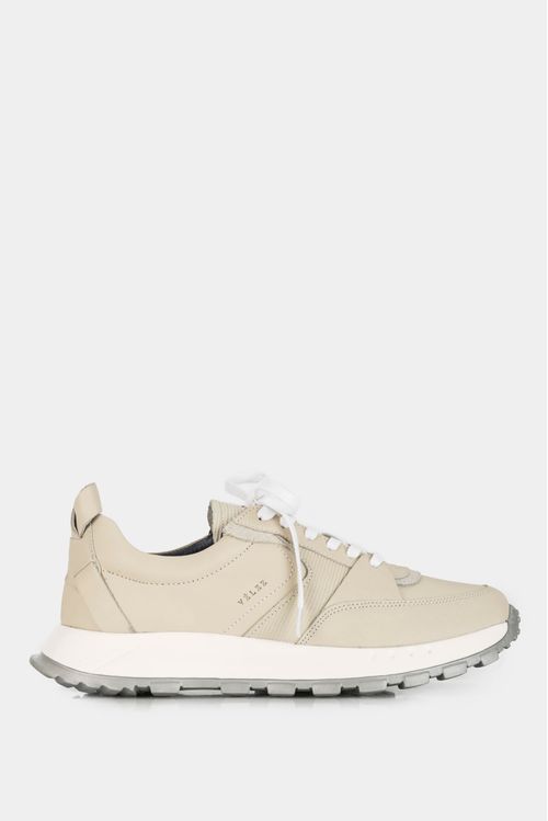 Sneakers panal de cuero para hombre contraste de texturas