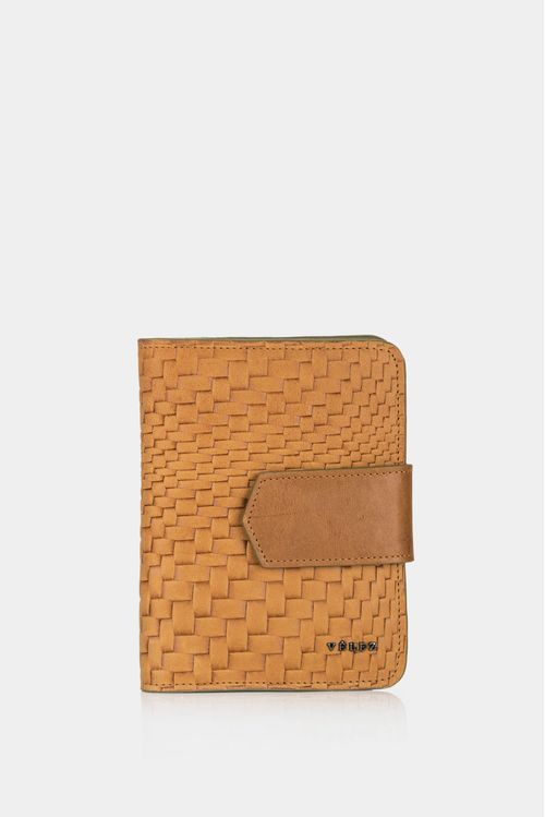 Porta pasaporte de cuero para mujer barhi