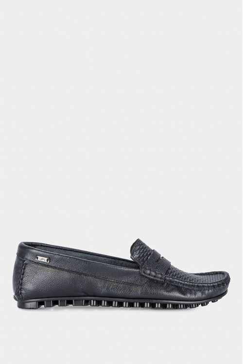 Mocasines denver de cuero para mujer grabado con placa