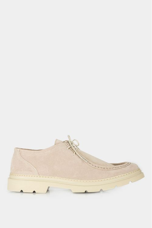 Zapatos cordón nova de cuero para hombre textura gamuzada