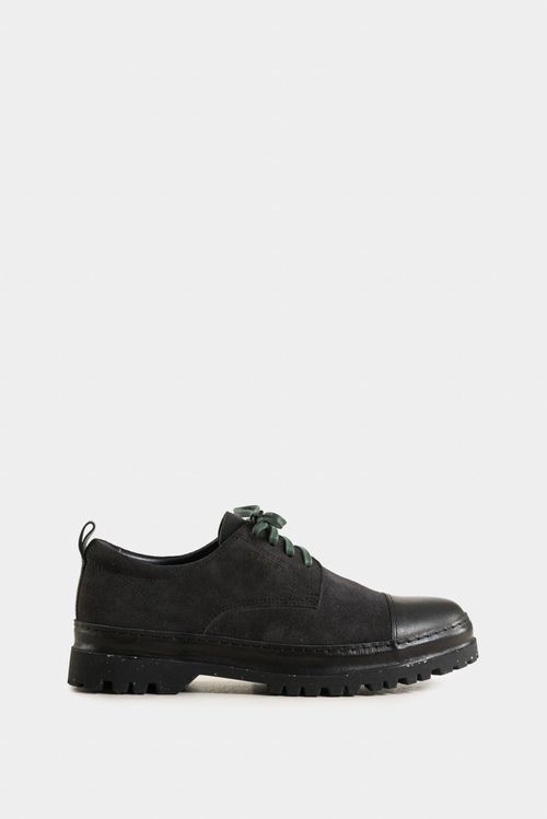 Zapatos cordón sunset de cuero para hombre suela tractorada