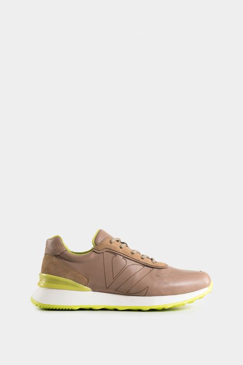 Sneakers saori de cuero para hombre monogram