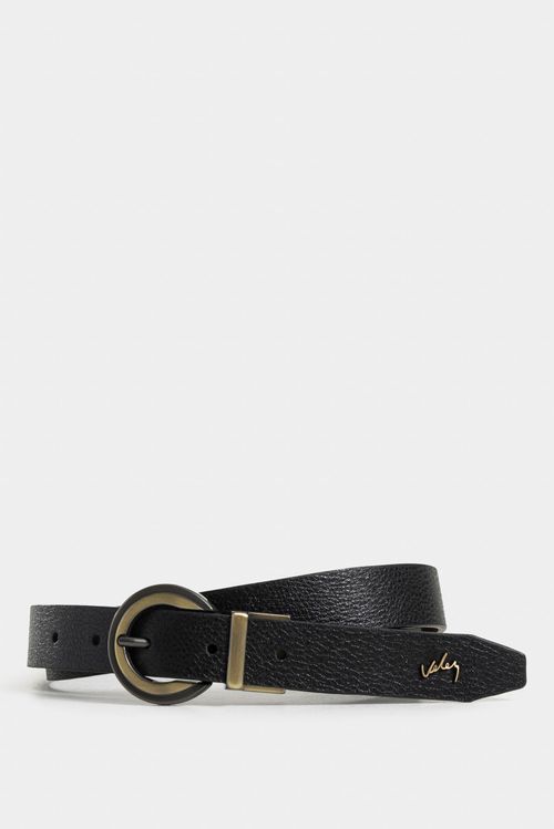 Cinturón doble faz London 2.0 de cuero para mujer acabado abatanado