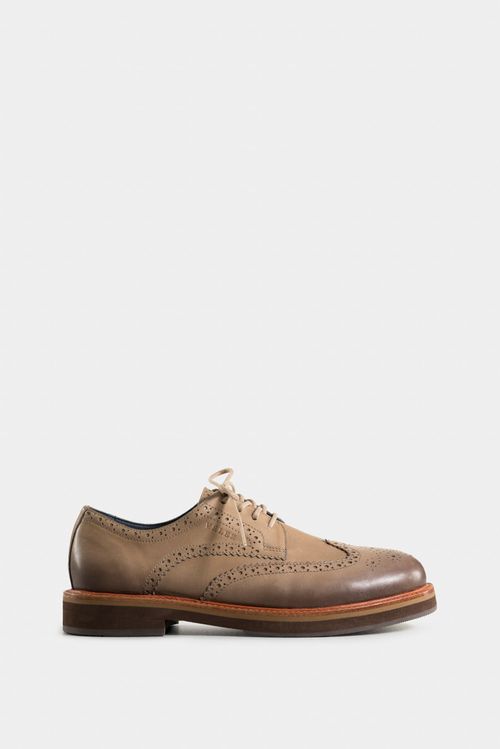 Zapatos cordón brogue de cuero para hombre cortes tradicionales