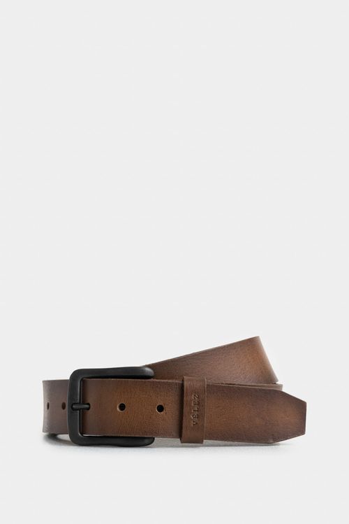 Cinturón missouri de cuero para hombre efecto vintage