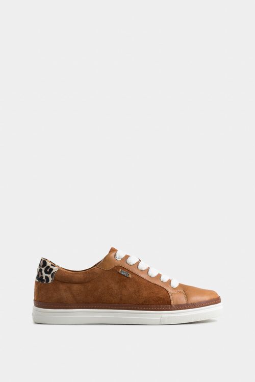 Sneakers dannan 3.0 de gamuza y cuero para mujer print