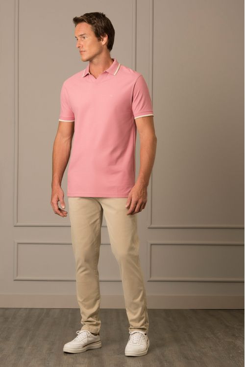 Polo semifitted ilia para hombre escote en V