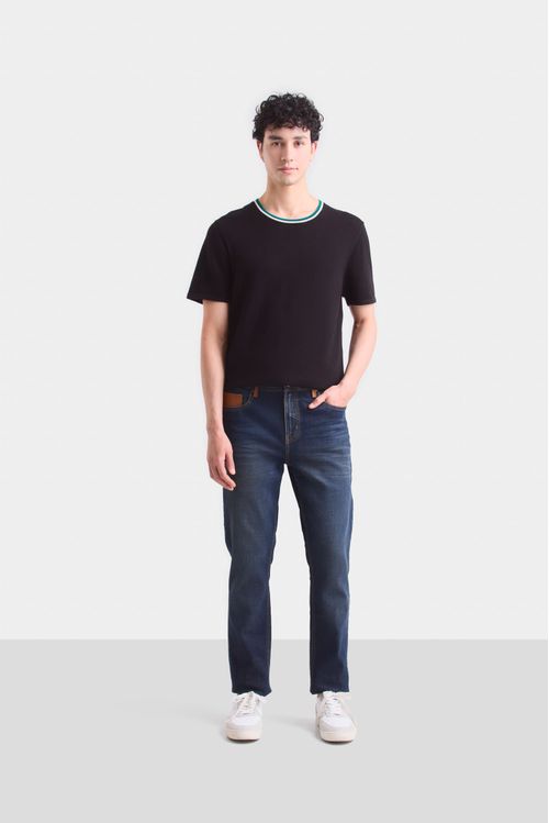Jean blue helios para hombre silueta semi fitted