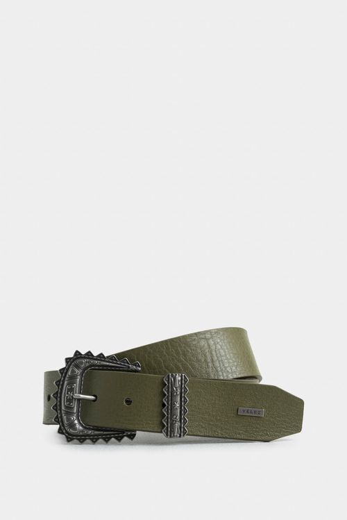 Cinturón unifaz bianca de cuero folia para mujer inspiración boho