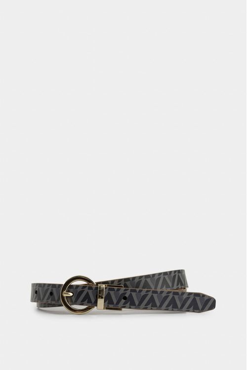 Cinturón doble faz de cuero para mujer monogram