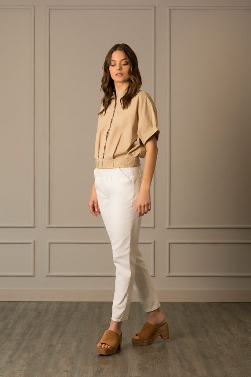 Jean cerezo en denim para mujer tipo baggy