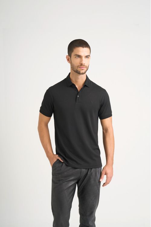Polo Lucca manga corta para hombre texturizada