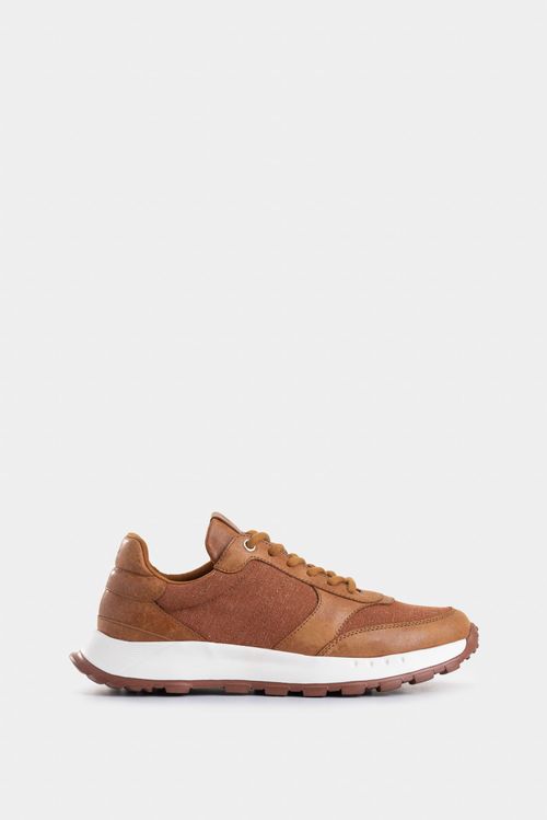 Sneakers Ocaso de cuero para mujer silueta deportiva