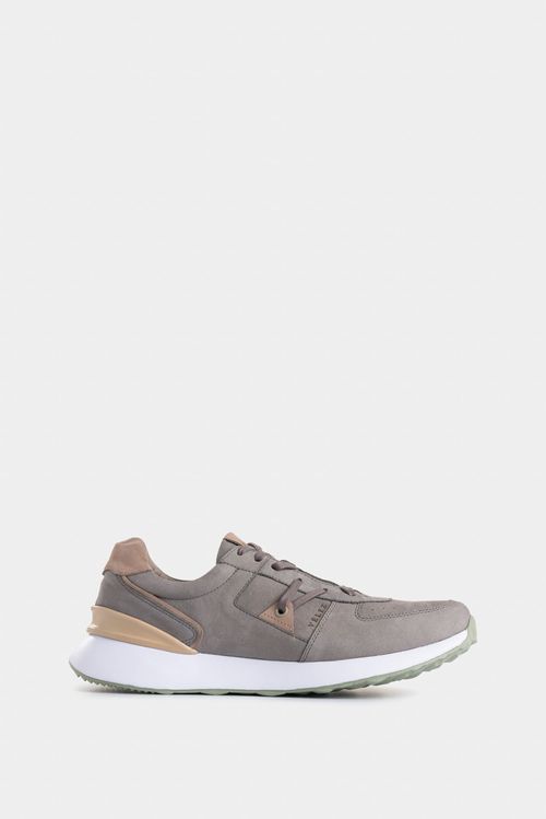 Sneakers Enif de cuero para hombre detalles en contraste