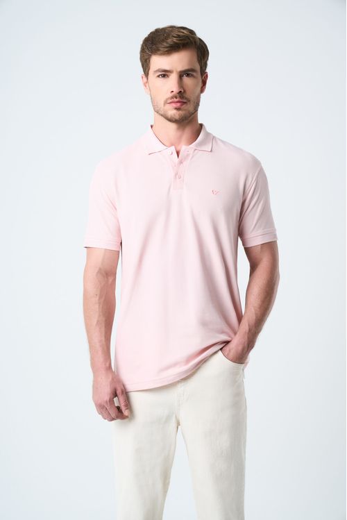 Polo para hombre semi fit detalle jacquard