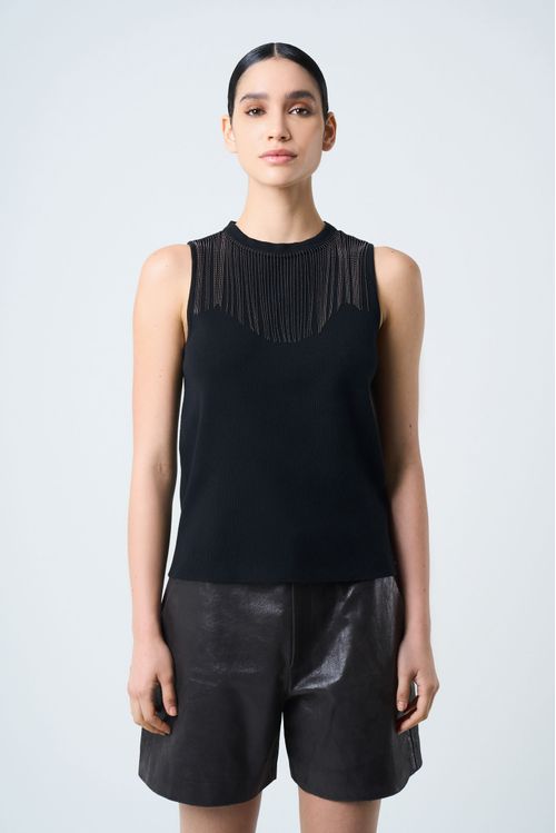Top tank Casiopea para mujer flecos millaré