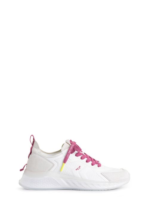 Sneakers Fly Up Life de cuero para mujer detalles contraste
