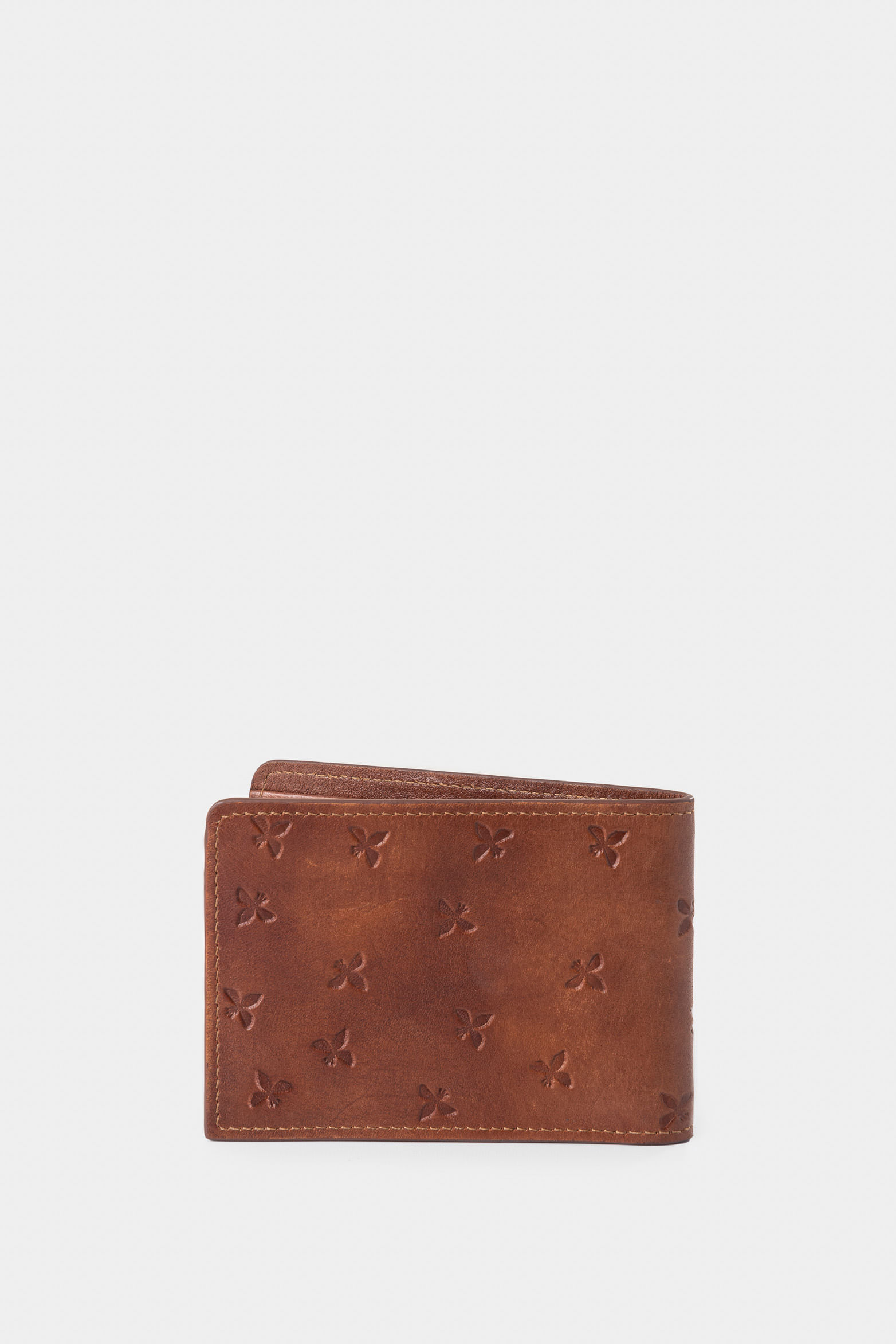 Billetera Hibiscus 2.0 de cuero para hombre diseño abejas-1737761031301