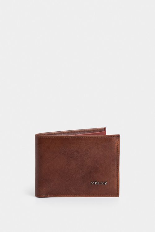 Billetera Ontario 3.0 de cuero para hombre detalle contraste