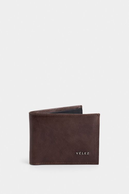 Billetera Ontario 3.0 de cuero para hombre detalle contraste