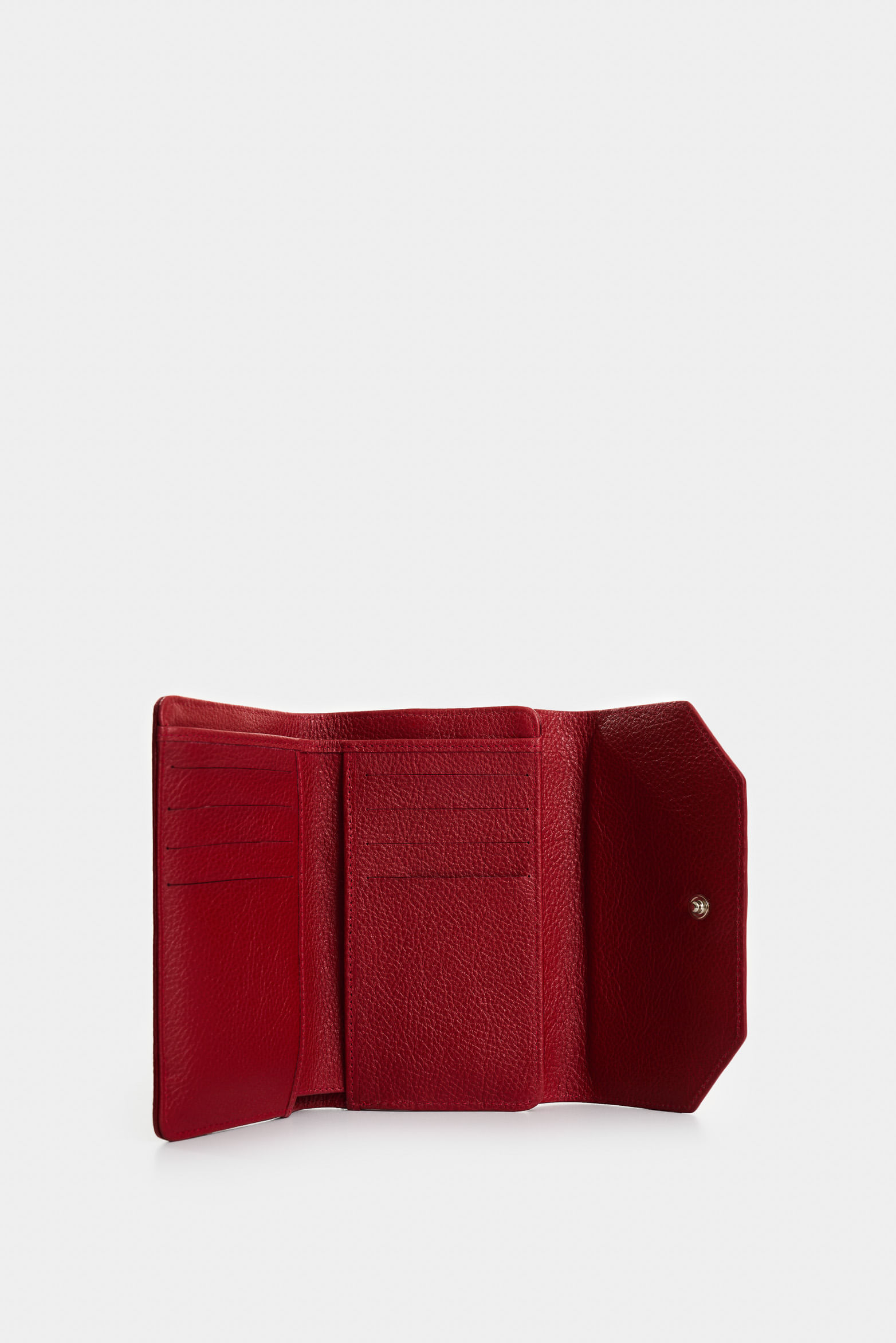 Billetera Bravo de cuero para mujer detalle tejido-1740796468310