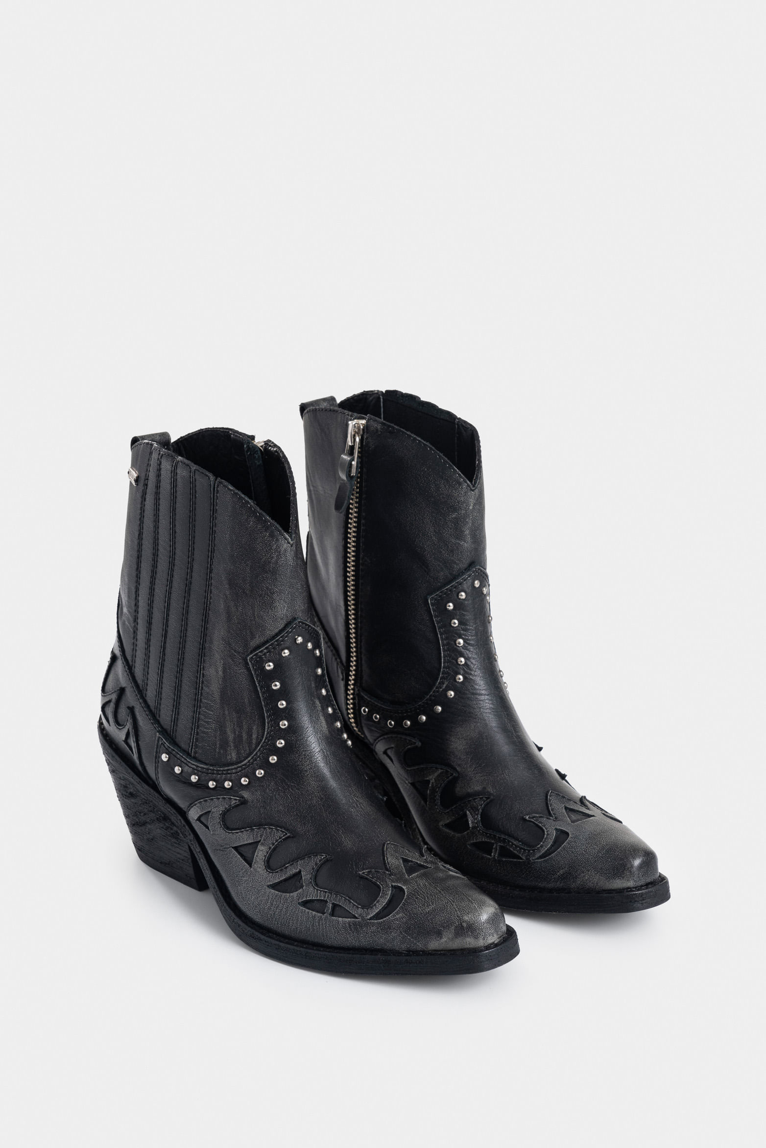 Botines Namib de cuero brush off para mujer taches-1744427501444
