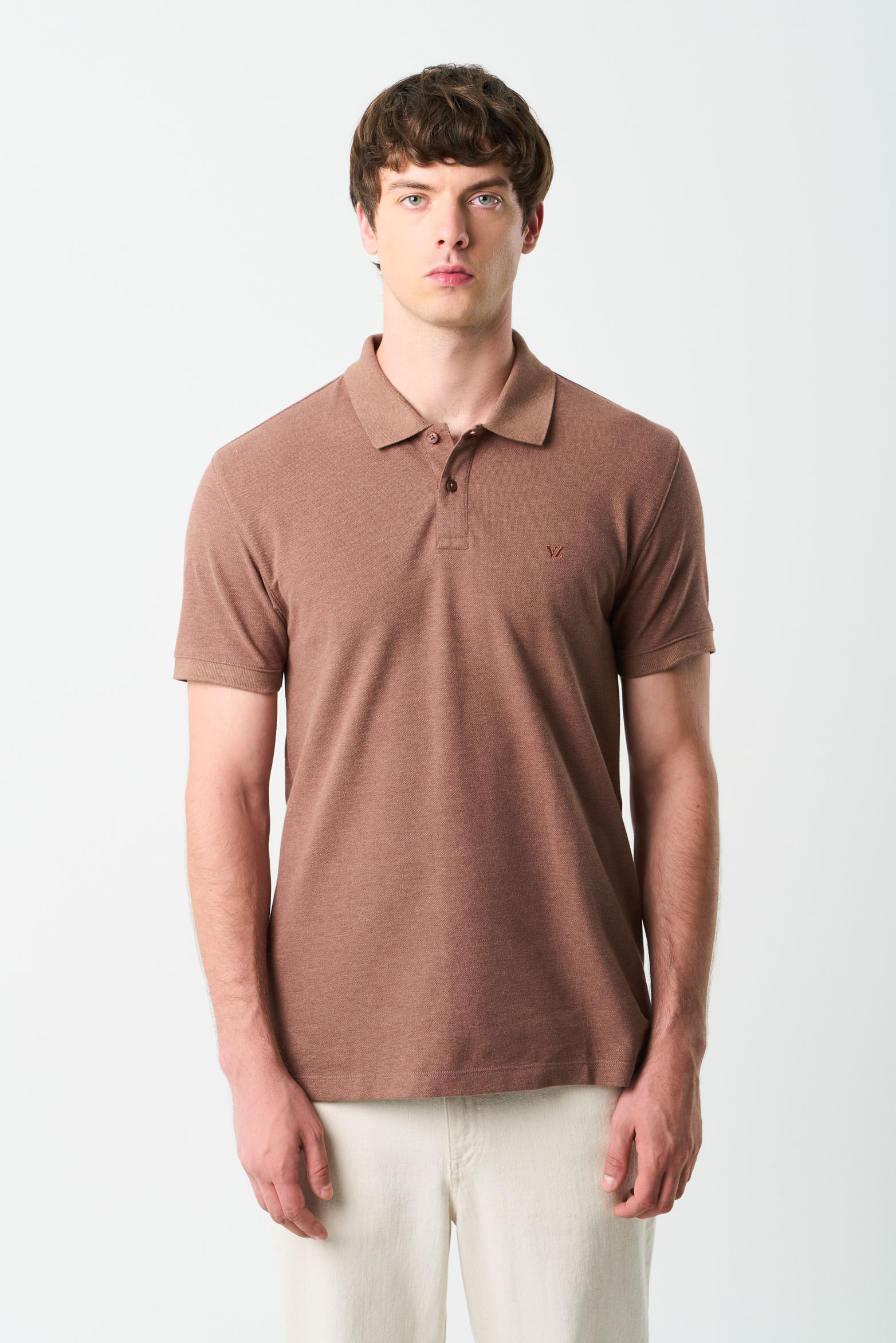 Polo pique helios para hombre semi fit-1744516446218