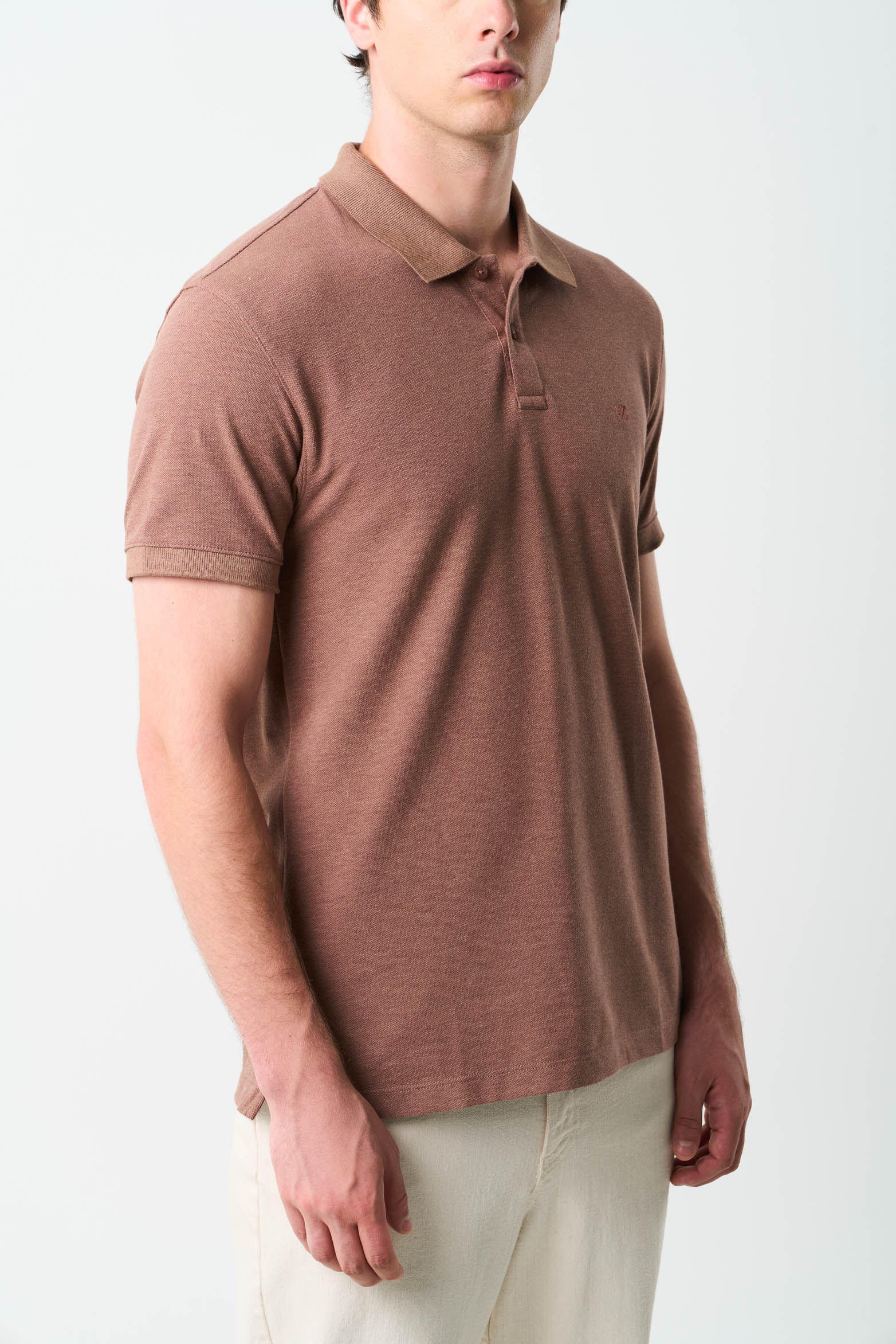 Polo pique helios para hombre semi fit-1744516478299