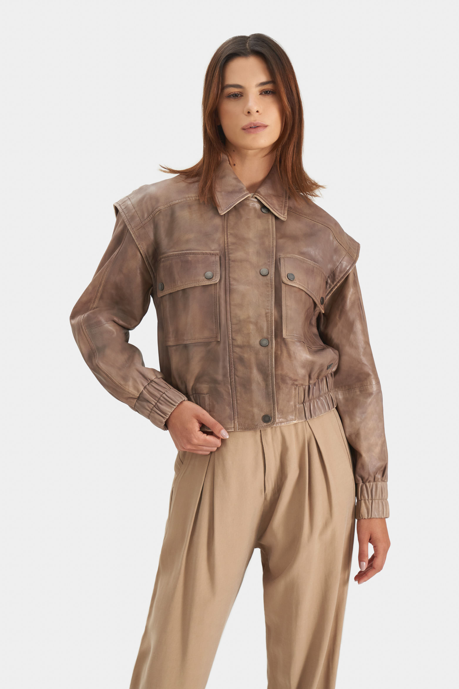 Chaqueta sahara para mujer mangas removibles-1744518021191