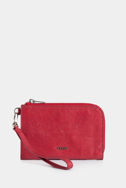 Billetera Holi de cuero para mujer manija removible