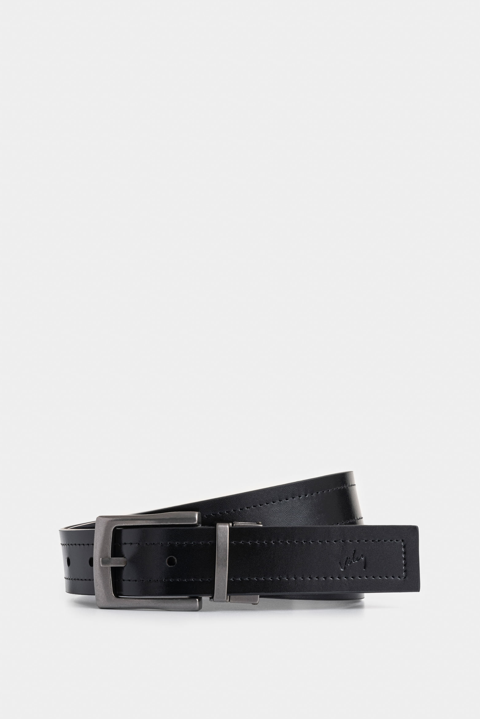 Cinturón doble faz kafka de cuero para hombre hebilla reversible-1746027339132