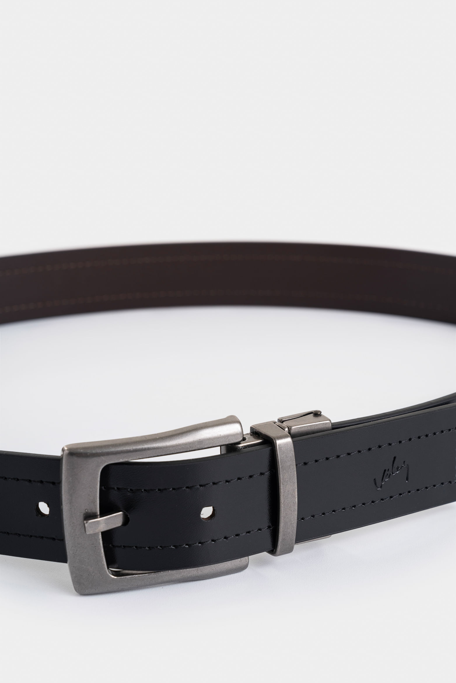 Cinturón doble faz kafka de cuero para hombre hebilla reversible-1746027359151