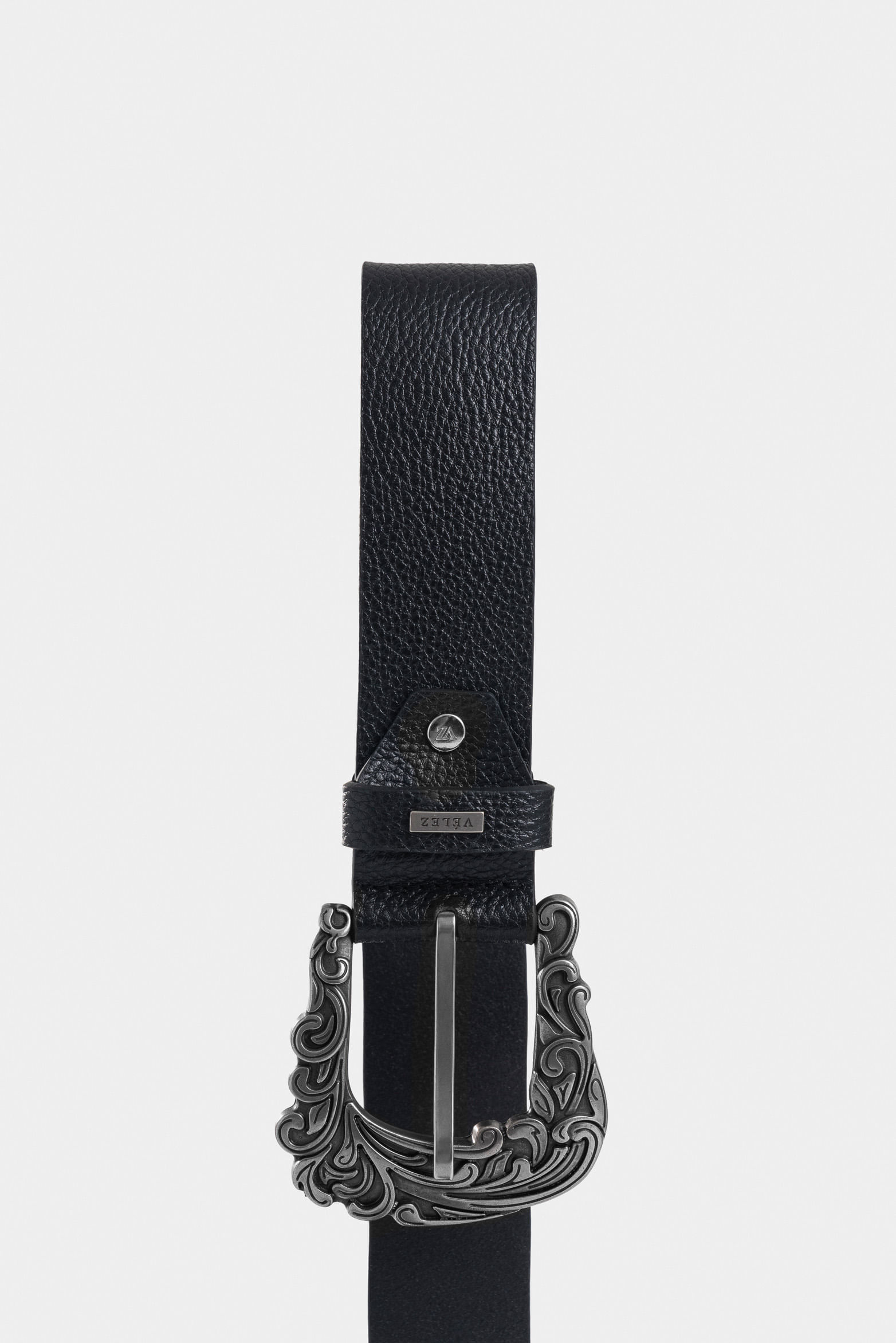 Cinturón unifaz Eyra de cuero para mujer doble hebilla-1746743223283