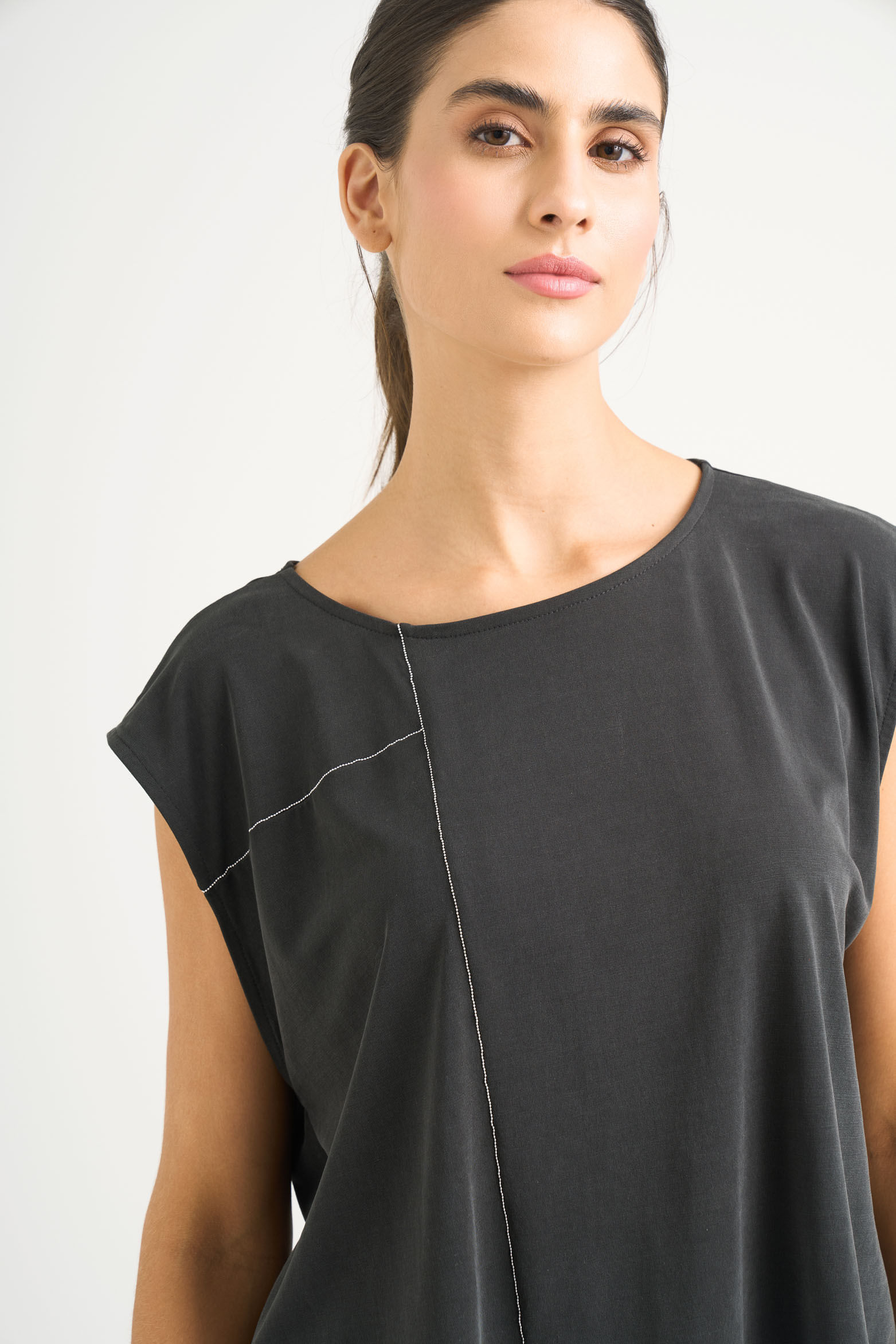 Camiseta Luz en tejido de punto para mujer detalle millaré-1747941416511