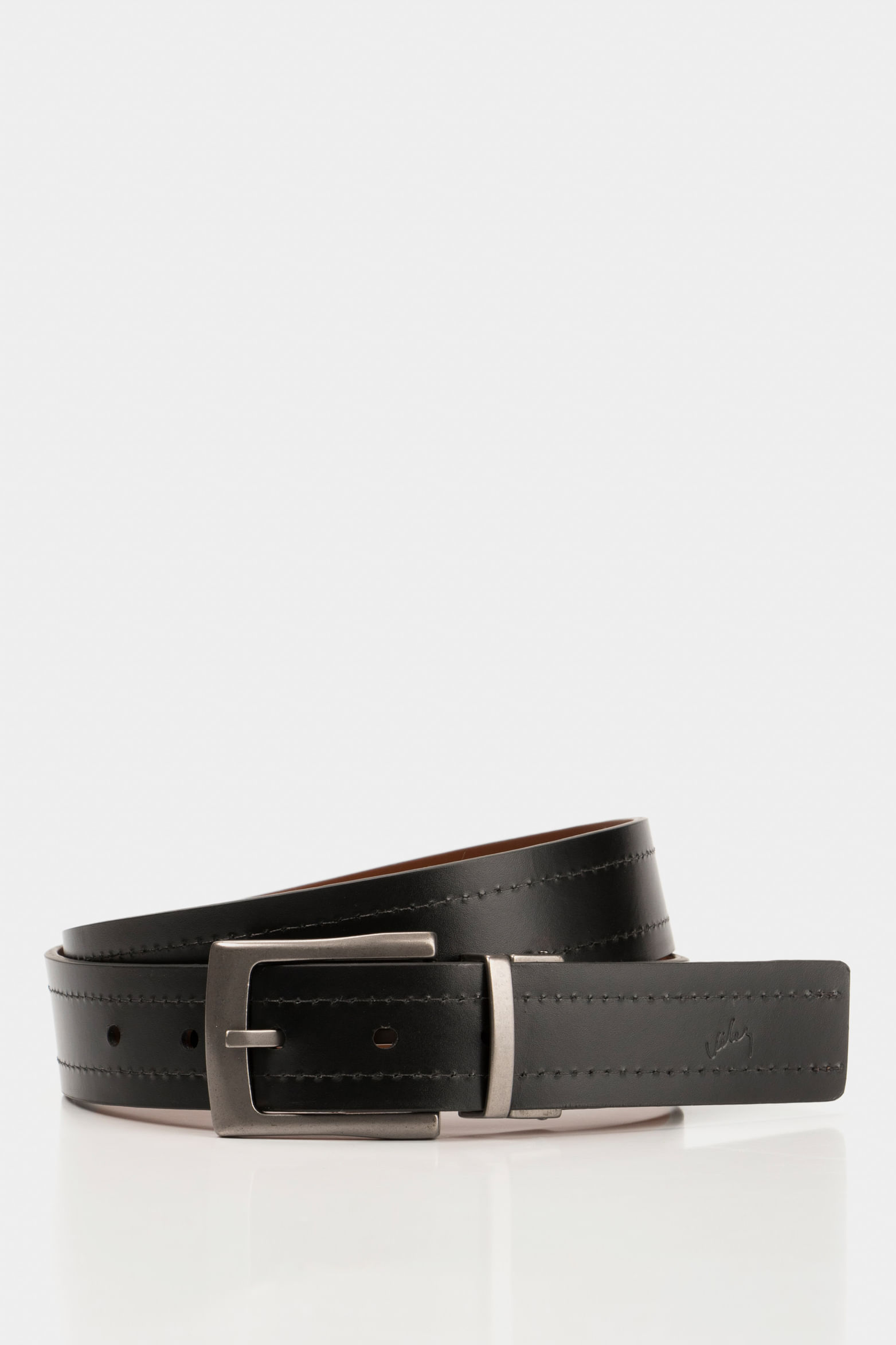 Cinturón doble faz kafka de cuero para hombre hebilla reversible-1748568377621