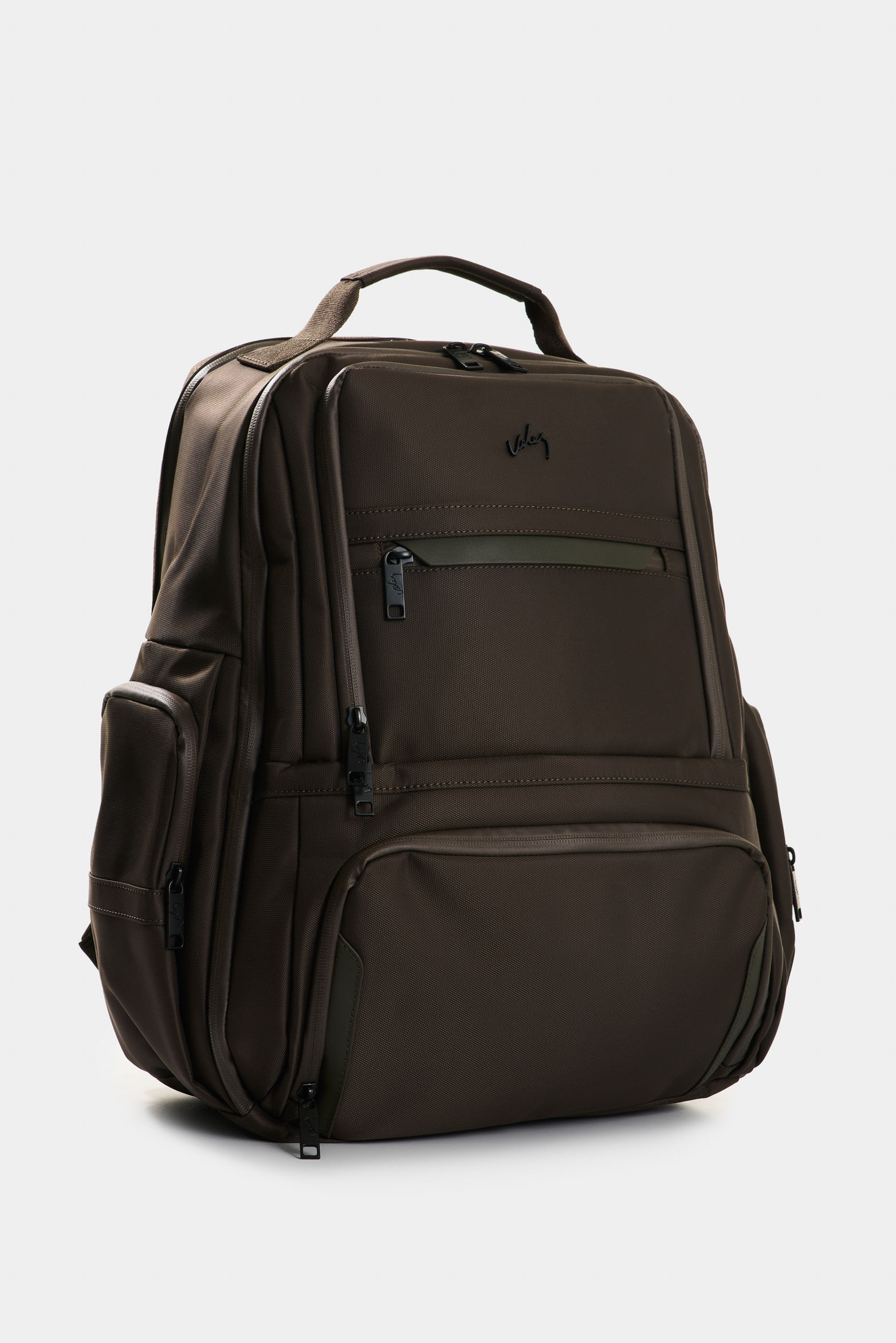 Mochila Edén en lona y cuero para hombre multifuncional-1748623495506