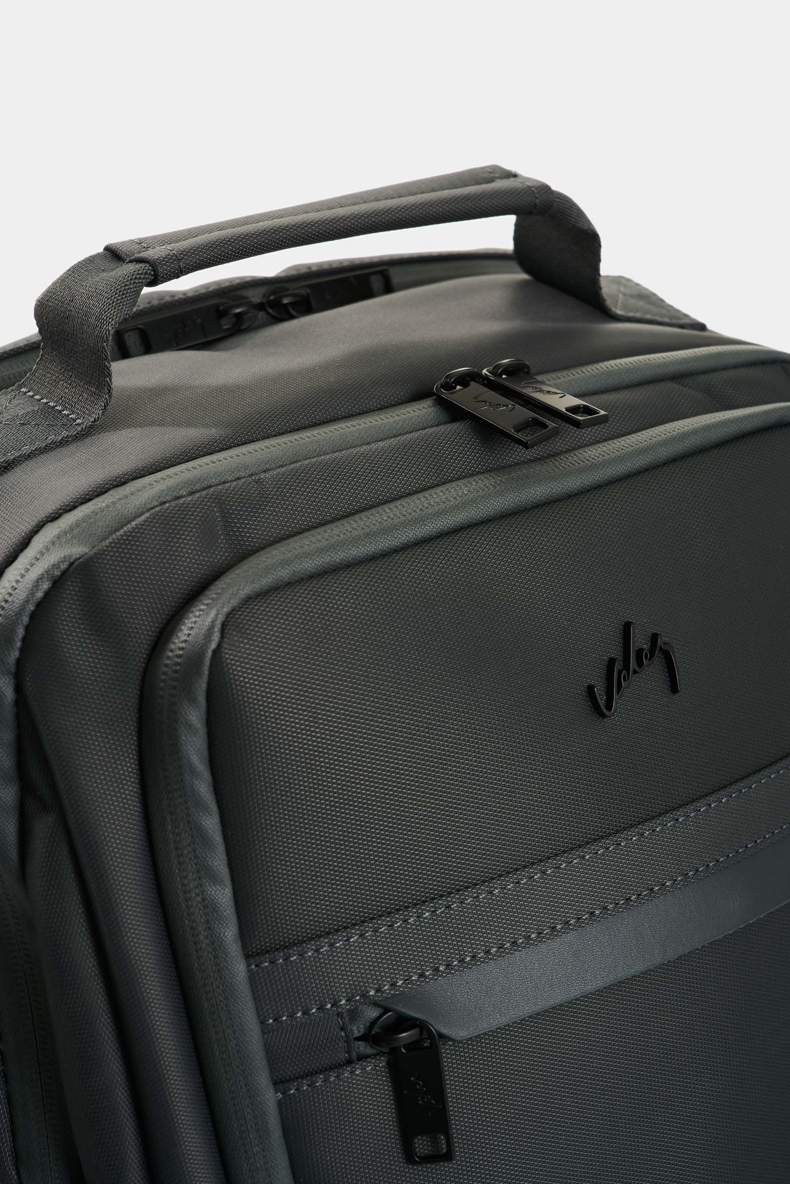 Mochila Edén en lona y cuero para hombre multifuncional-1748659070335
