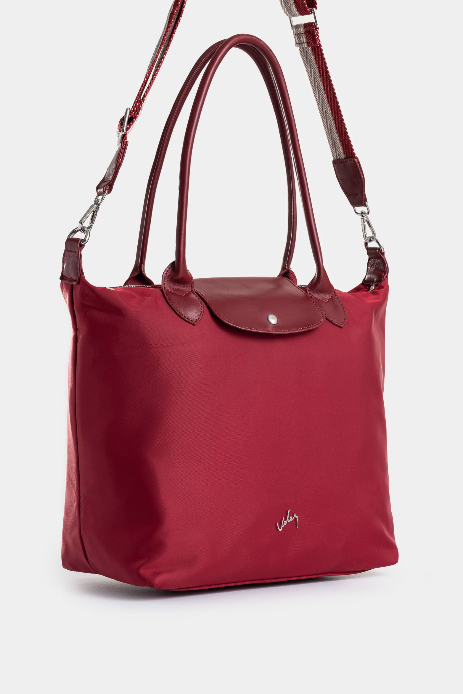 Shopping Ámbar en lona para mujer detalle cuero-1748660371615
