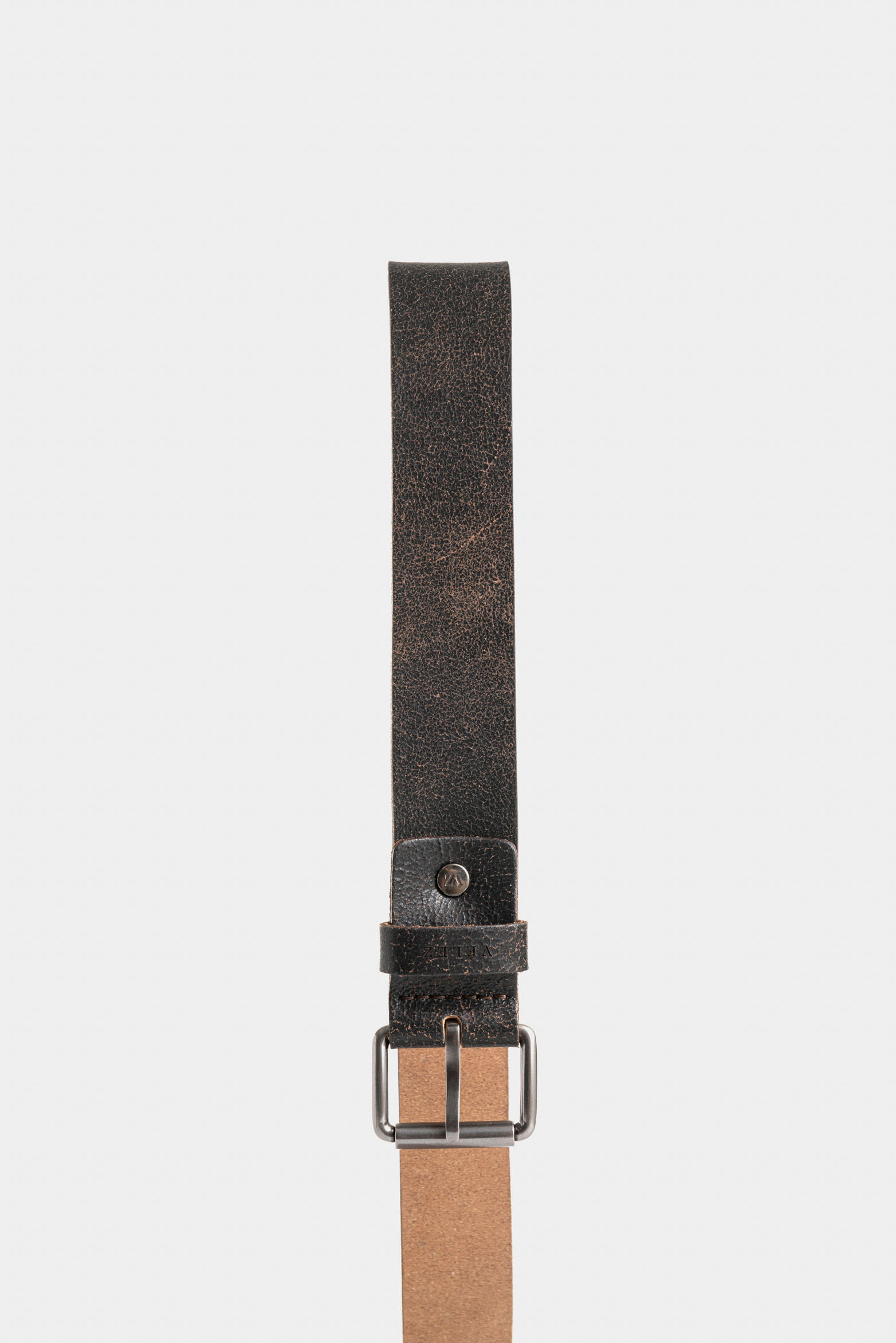 Cinturón Unifaz Montt de cuero para hombre craquelado-1748661123047